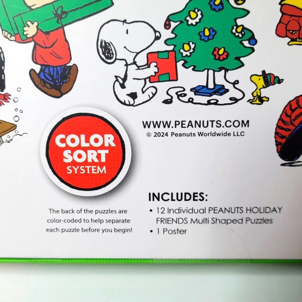 Peanuts 12 Multi Shaped Puzzles